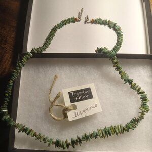 Green Turquoise Chip Necklace